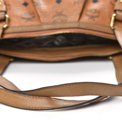 MCM Visetos Medium Essentials Shopper Tote Cognac 11 of 16