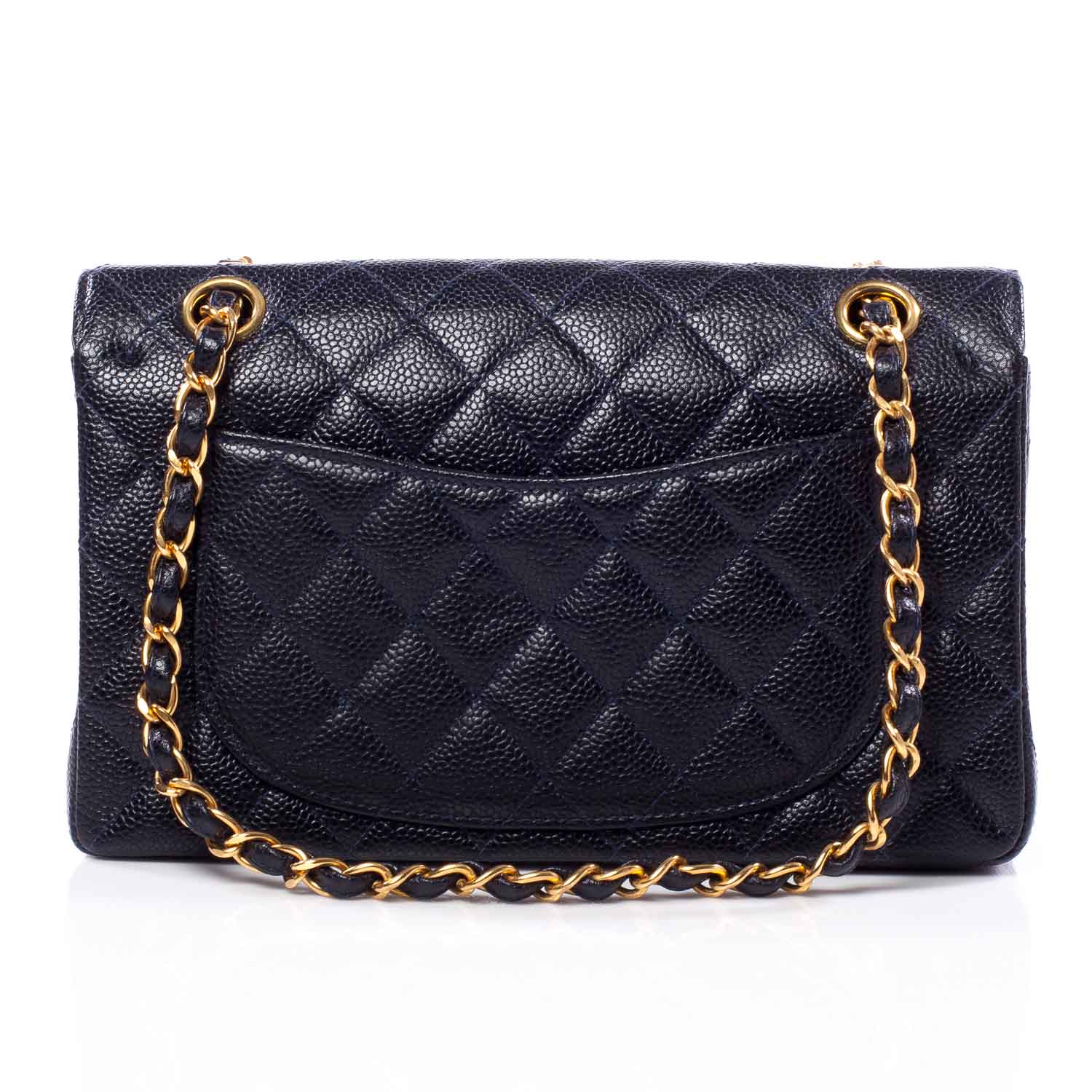 Chanel Caviar Quilted Small Double Flap Navy 4 of 11