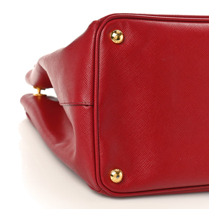 Prada Saffiano Lux Large Tote Fuoco 8 of 11