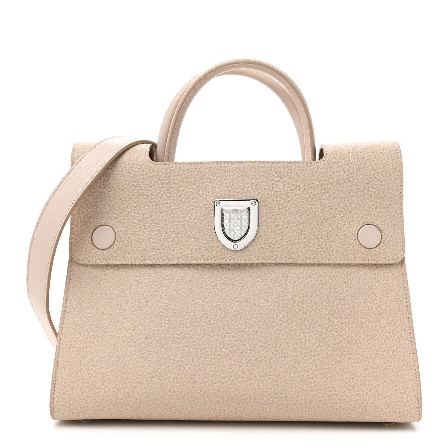 Christian Dior CHRISTIAN DIOR Grained Calfskin Medium Diorever Flap Tapioca 1 of 14