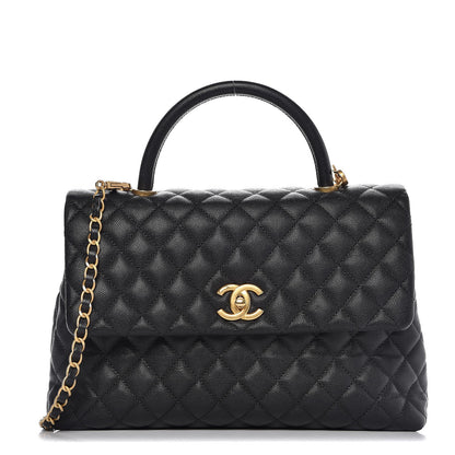 Chanel Caviar Quilted Medium Coco Handle Flap Black 1 of 7