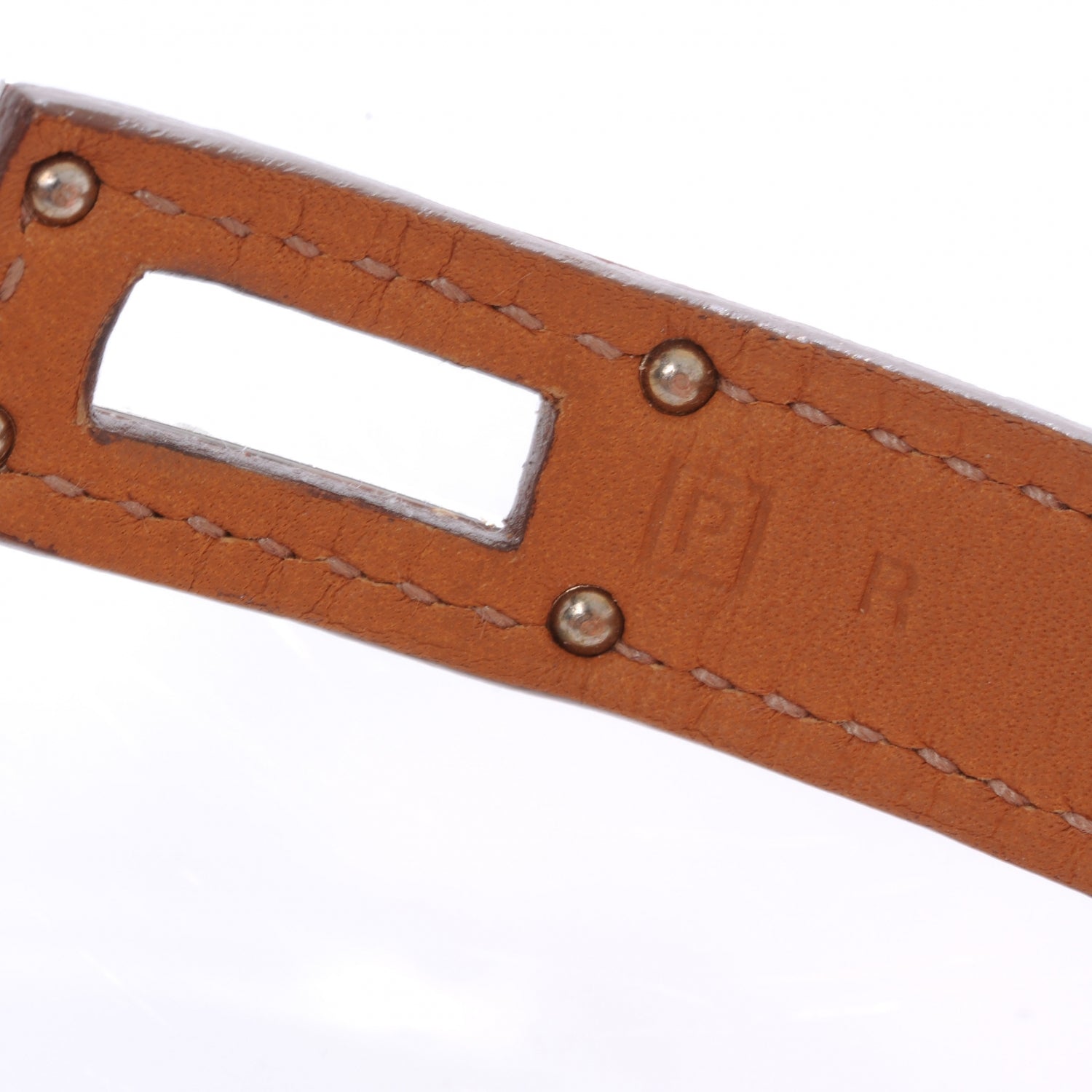 Hermes Epsom Kelly Double Tour Bracelet M Rose Jaipur 4 of 5