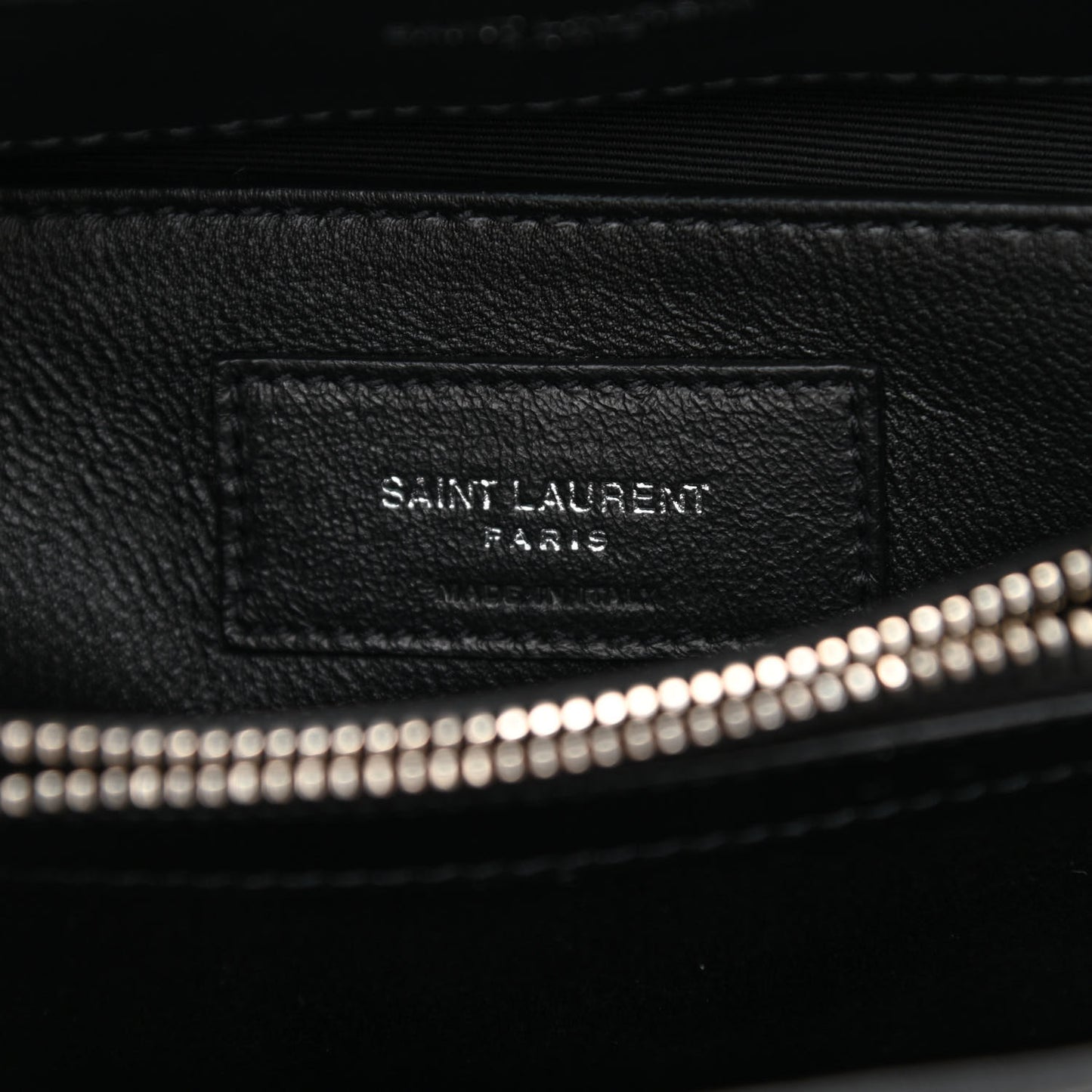 Calfskin Y Quilted Monogram Small Loulou Chain Satchel Black