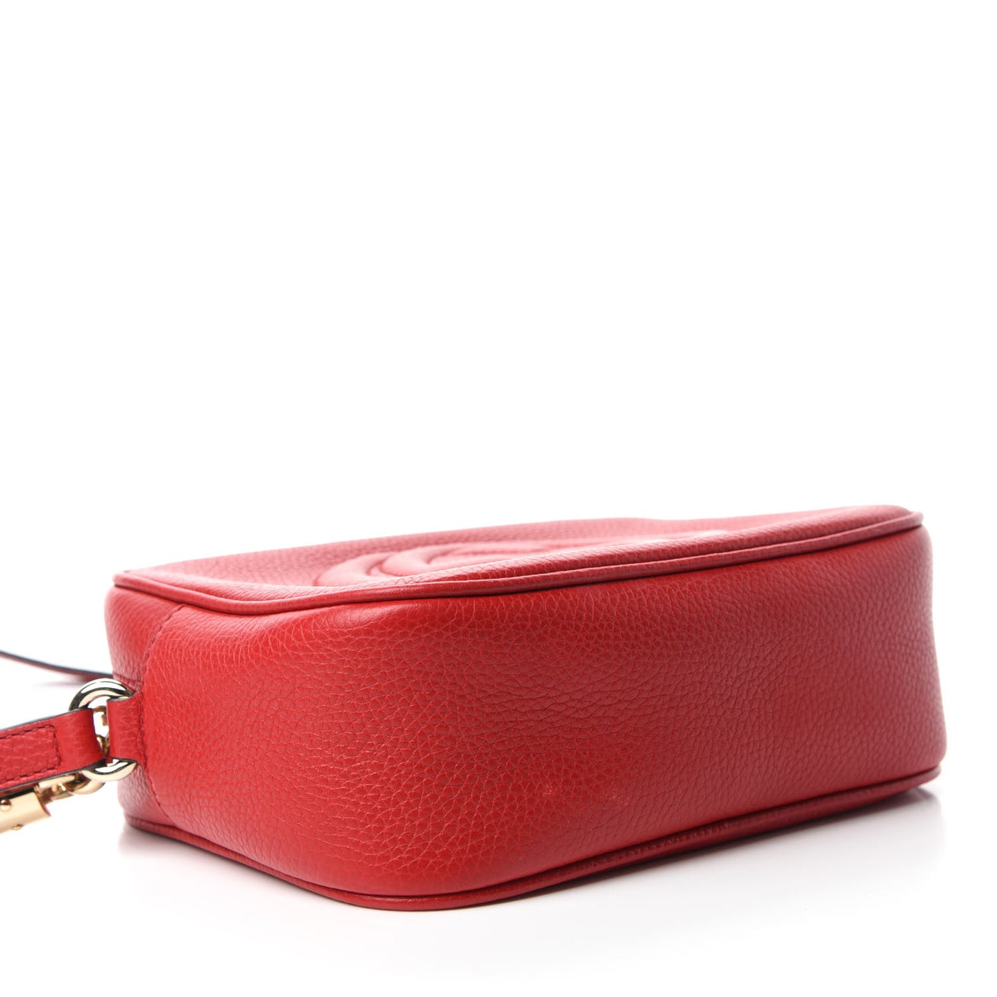 Pebbled Calfskin Small Soho Disco Bag Tabasco Red