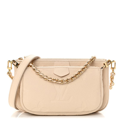 Louis Vuitton Empreinte Monogram Giant Multi Pochette Accessories Cream 1 of 18