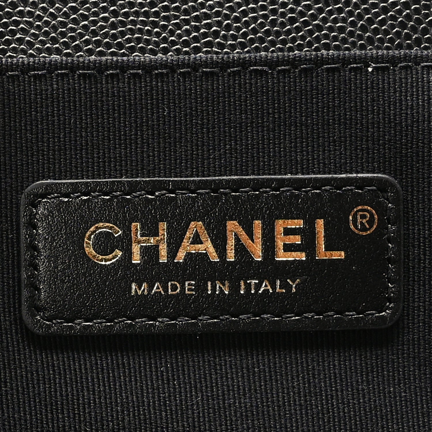 Chanel Caviar Chevron Quilted Medium Boy Flap Black 6 of 10
