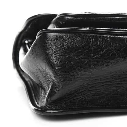 Saint Laurent Crinkled Calfskin Matelasse Monogram Medium Niki Chain Satchel Black 8 of 9