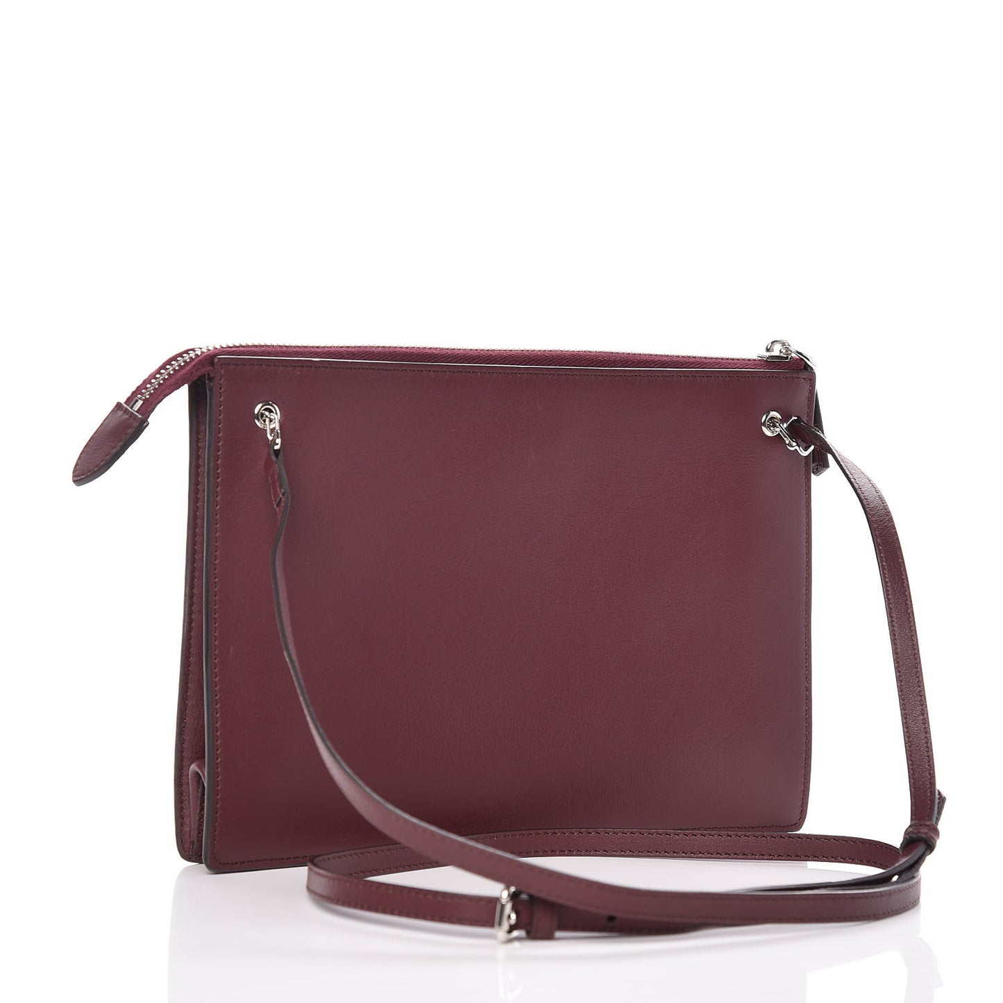 Vitello Dolce Studded Mini 2Jours Pouch Bordeaux Multicolor