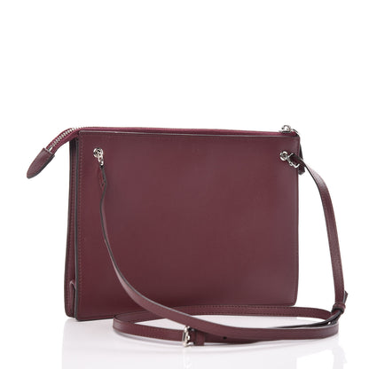 Fendi Vitello Dolce Studded Mini 2Jours Pouch Bordeaux Multicolor 3 of 10