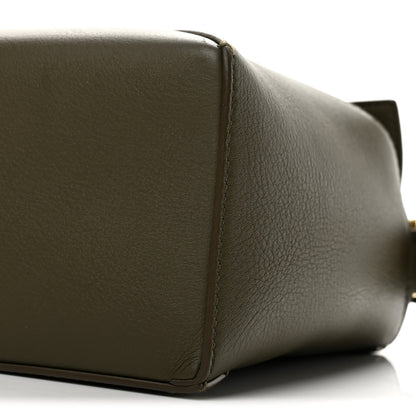Loewe Calfskin Small Puzzle Edge Bag Dark Khaki Green 10 of 13