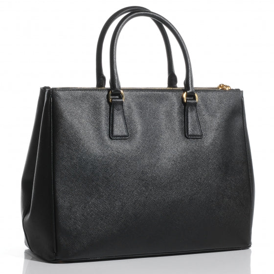Saffiano Lux Medium Tote Nero Black