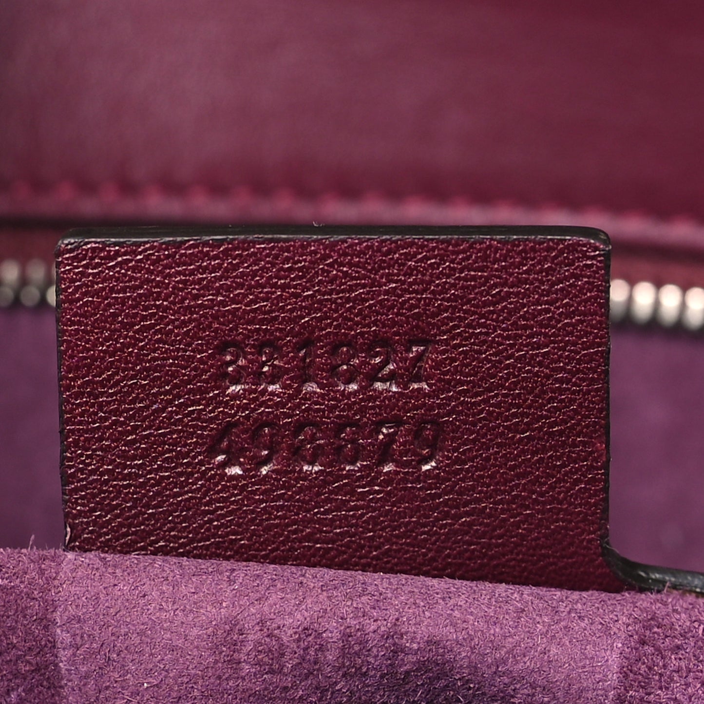 Regent Calfskin Medium Lady Lock Satchel Purple Wine