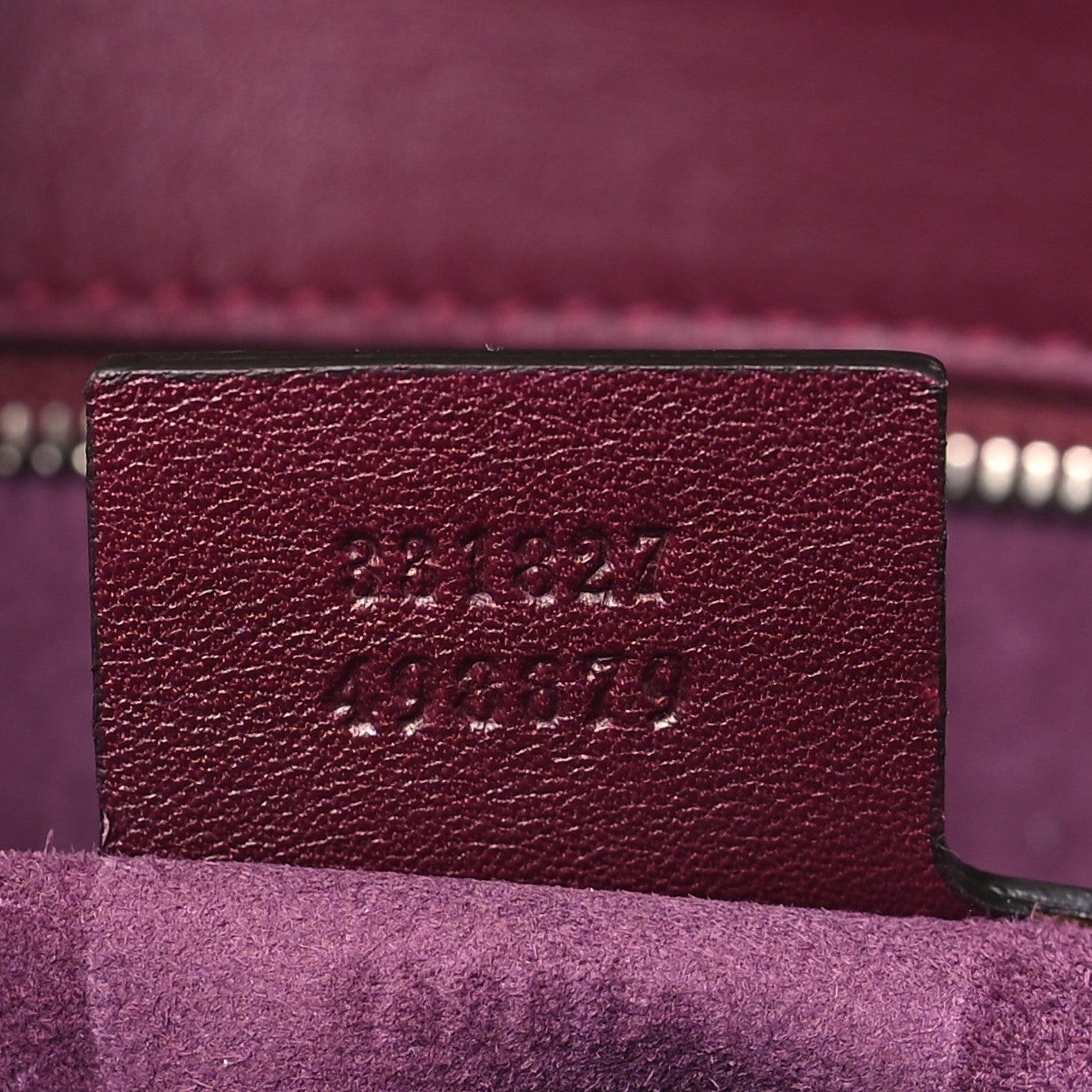 Gucci Regent Calfskin Medium Lady Lock Satchel Purple Wine 7 of 9