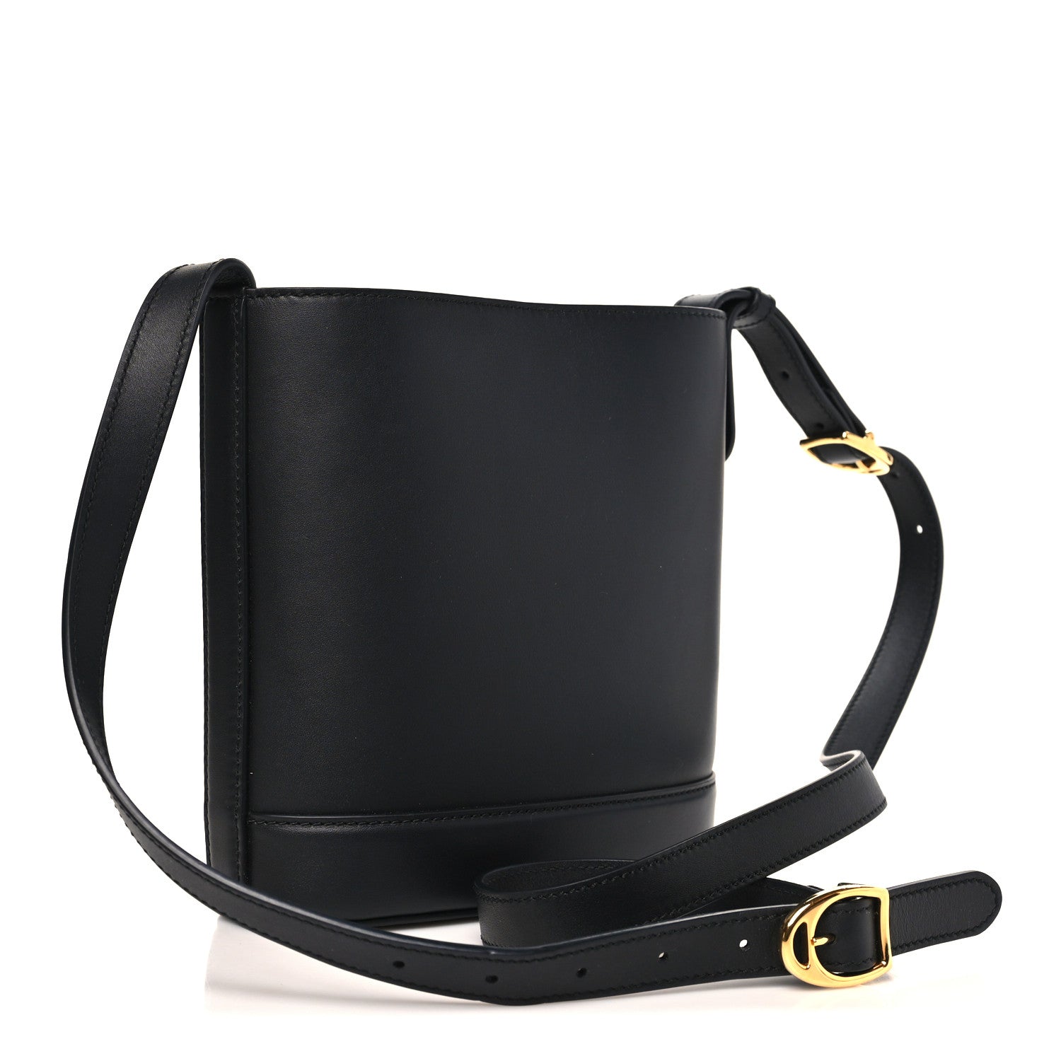 Gucci Arabella Calfskin Horsebit 73 Medium Bucket Bag Black 3 of 10