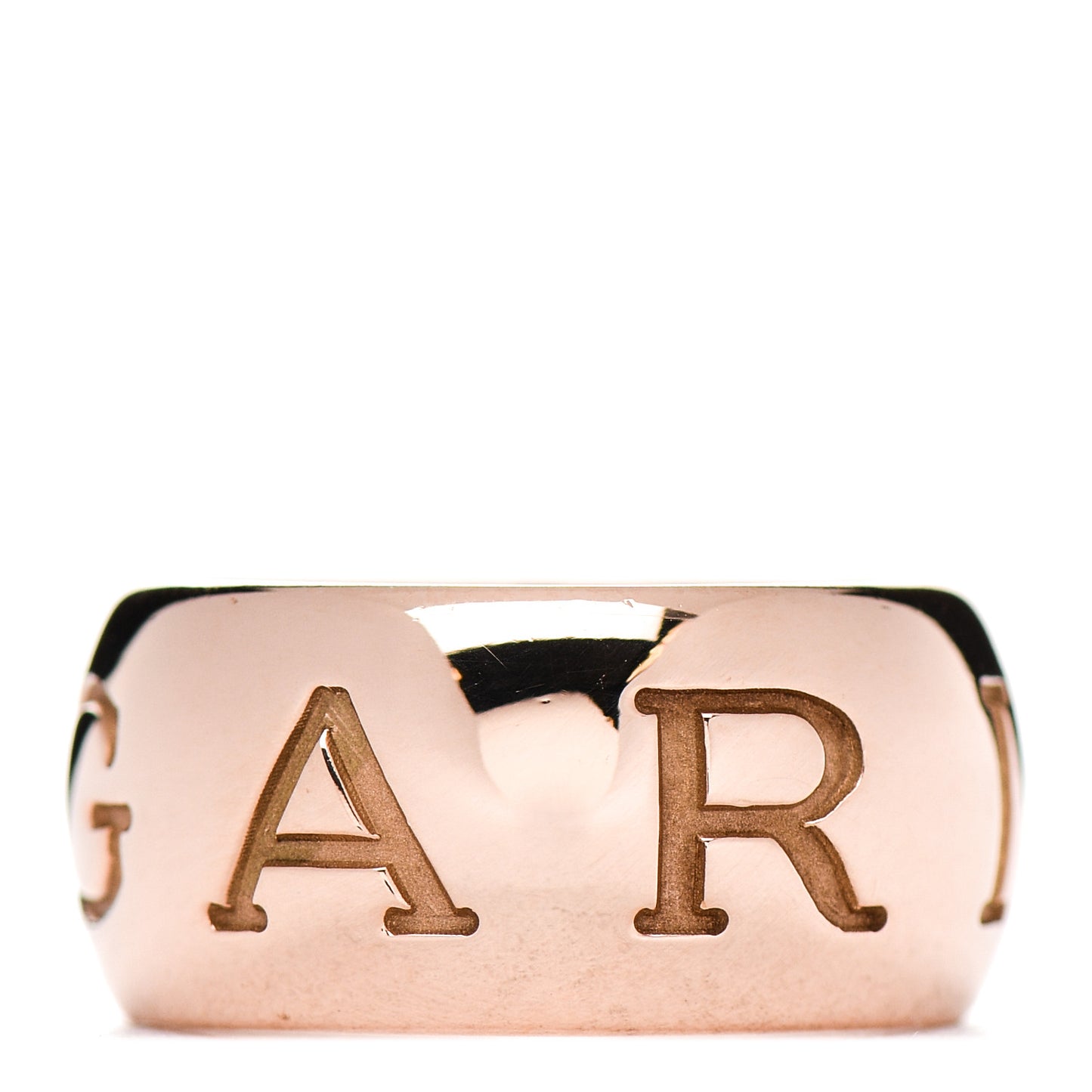 18K Rose Gold Monologo Band Ring 54 7