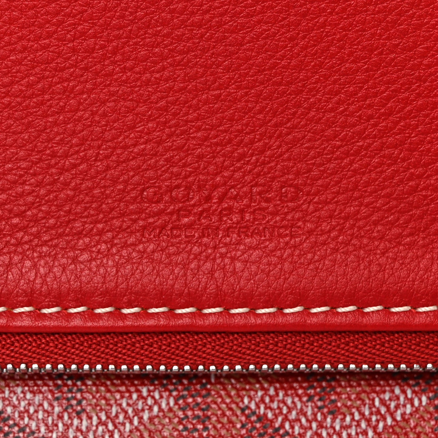 Goyardine Sainte Marie Soft Clutch Red