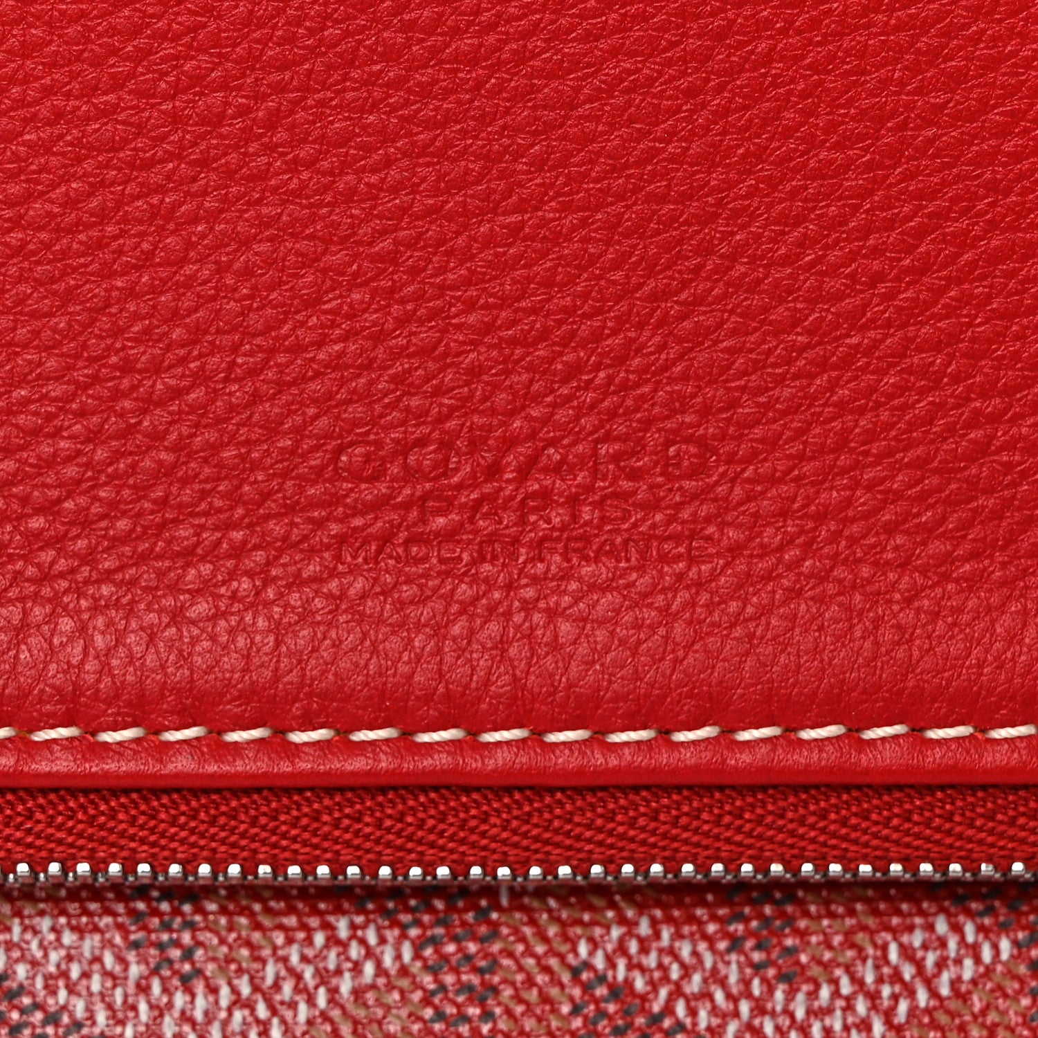Goyard Goyardine Sainte Marie Soft Clutch Red 7 of 7