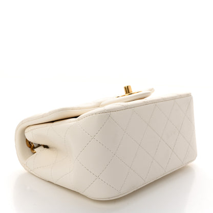 Chanel Lambskin Quilted Mini Pearl Crush Flap White 4 of 10