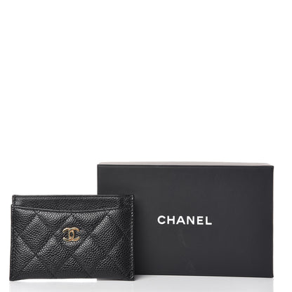 Chanel Caviar Quilted Card Holder Black 9 of 9