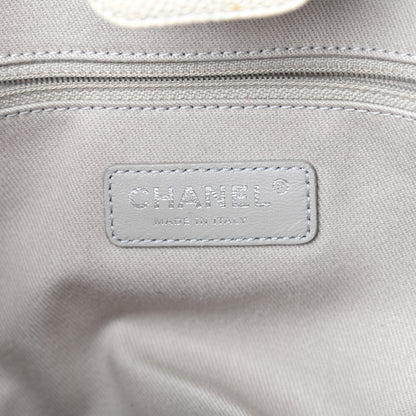 Chanel Glazed Calfskin Small Deauville Tote Ecru 9 of 9