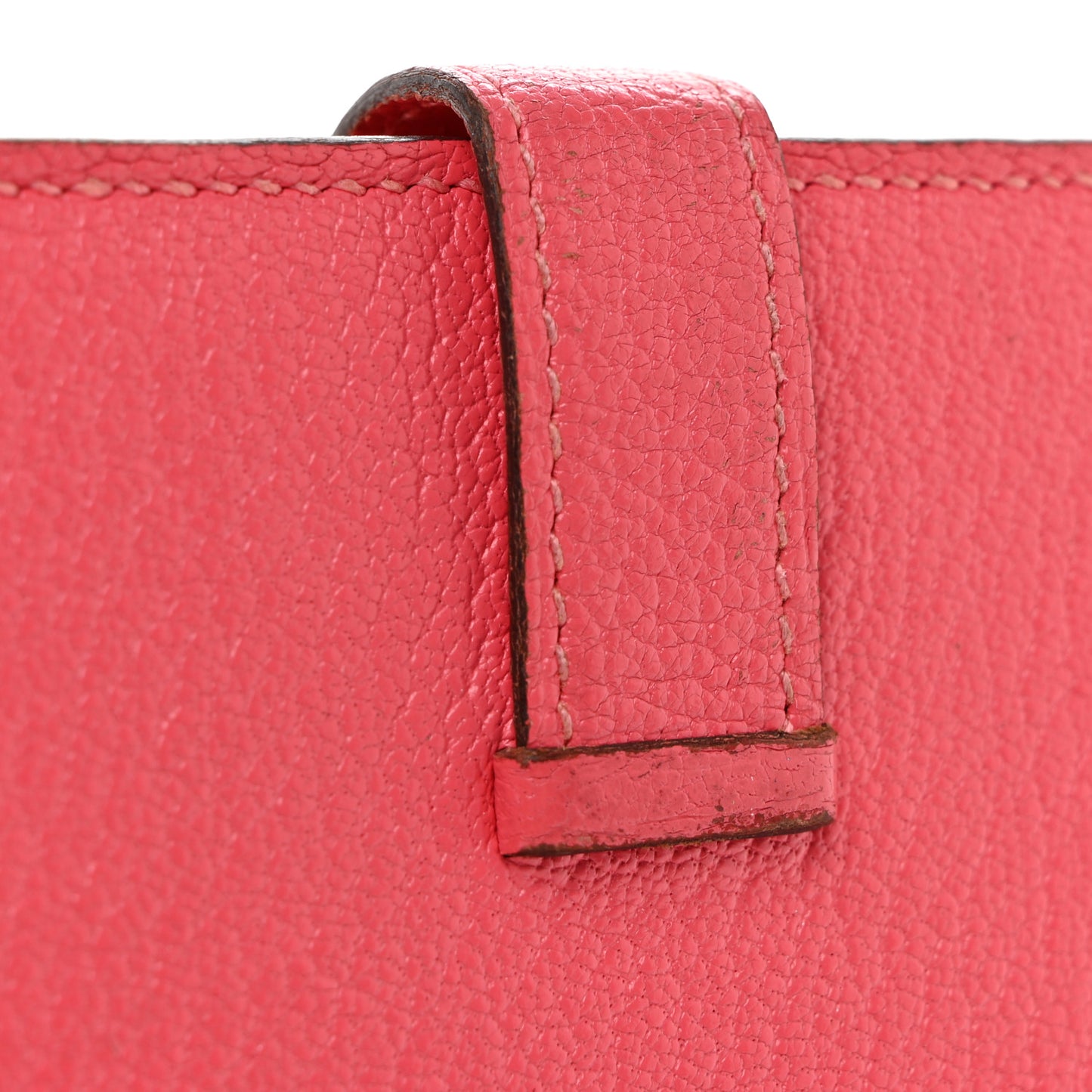 Chèvre Mysore Bearn Gusset Wallet Rose Lipstick