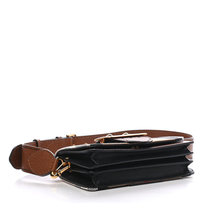 Burberry House Check Bridle Calfskin Small Madison Buckle Bag Tan 3 of 8