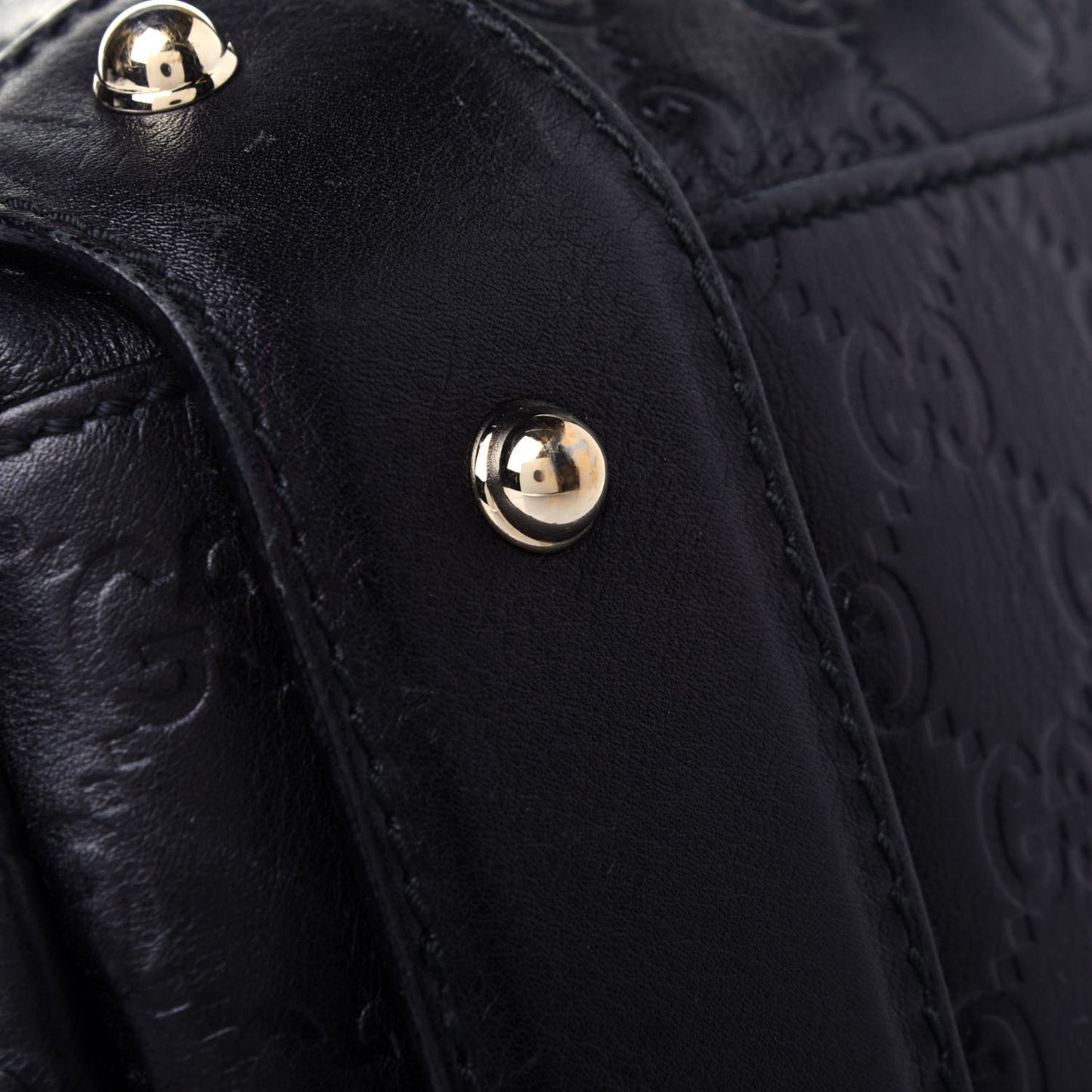 Guccissima Small Pelham Shoulder Bag Black