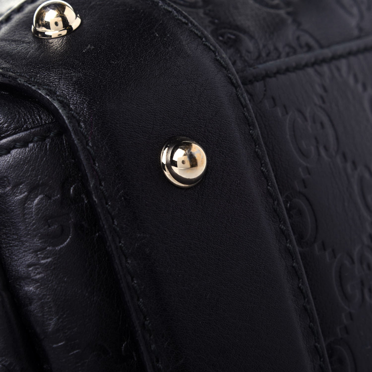 Gucci Guccissima Small Pelham Shoulder Bag Black 12 of 13