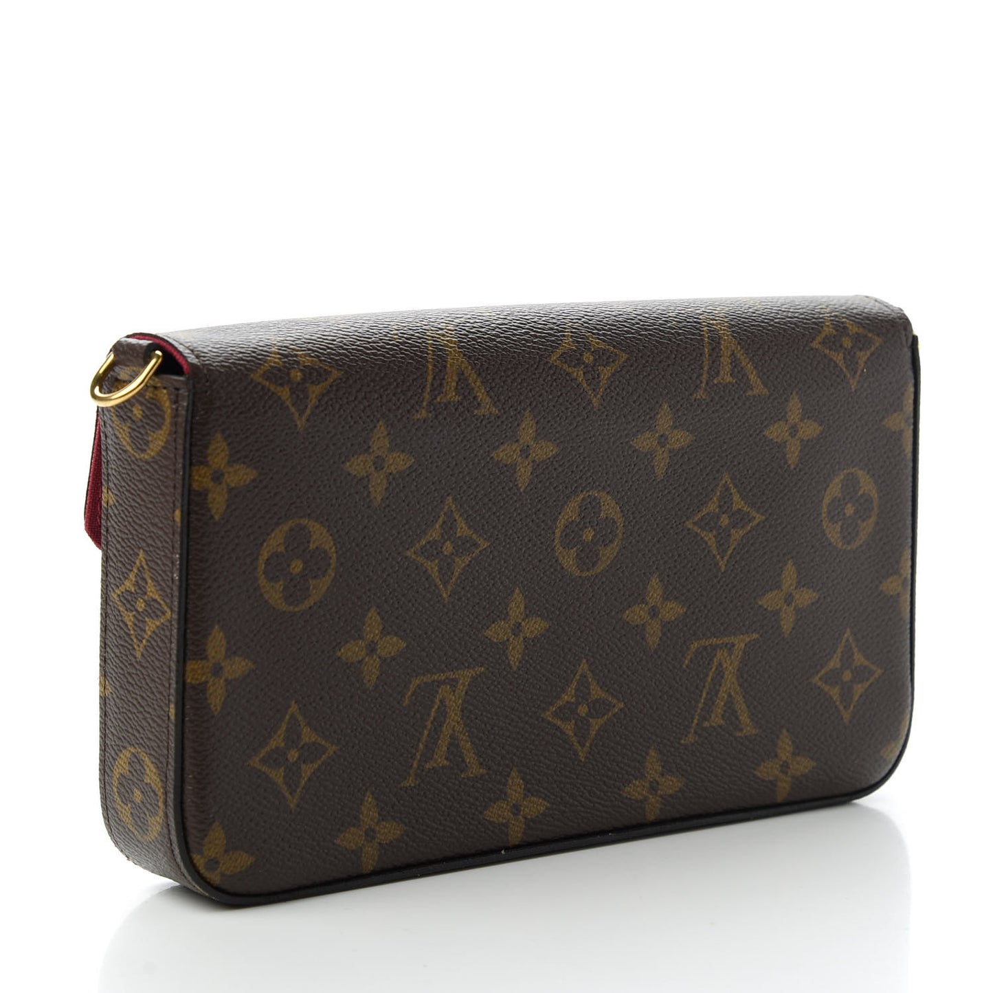 Monogram Pochette Felicie Chain Wallet Fuchsia