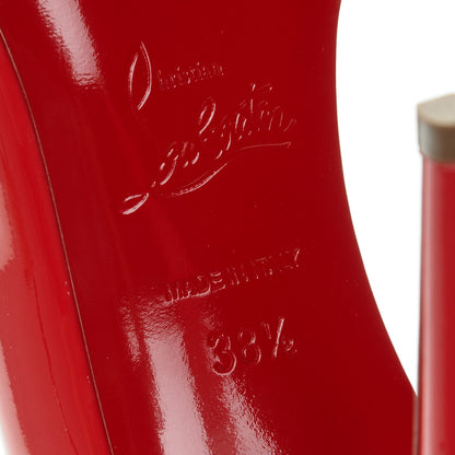 Christian Louboutin Patent Iriza 100 Pumps 38.5 Fraise 6 of 6