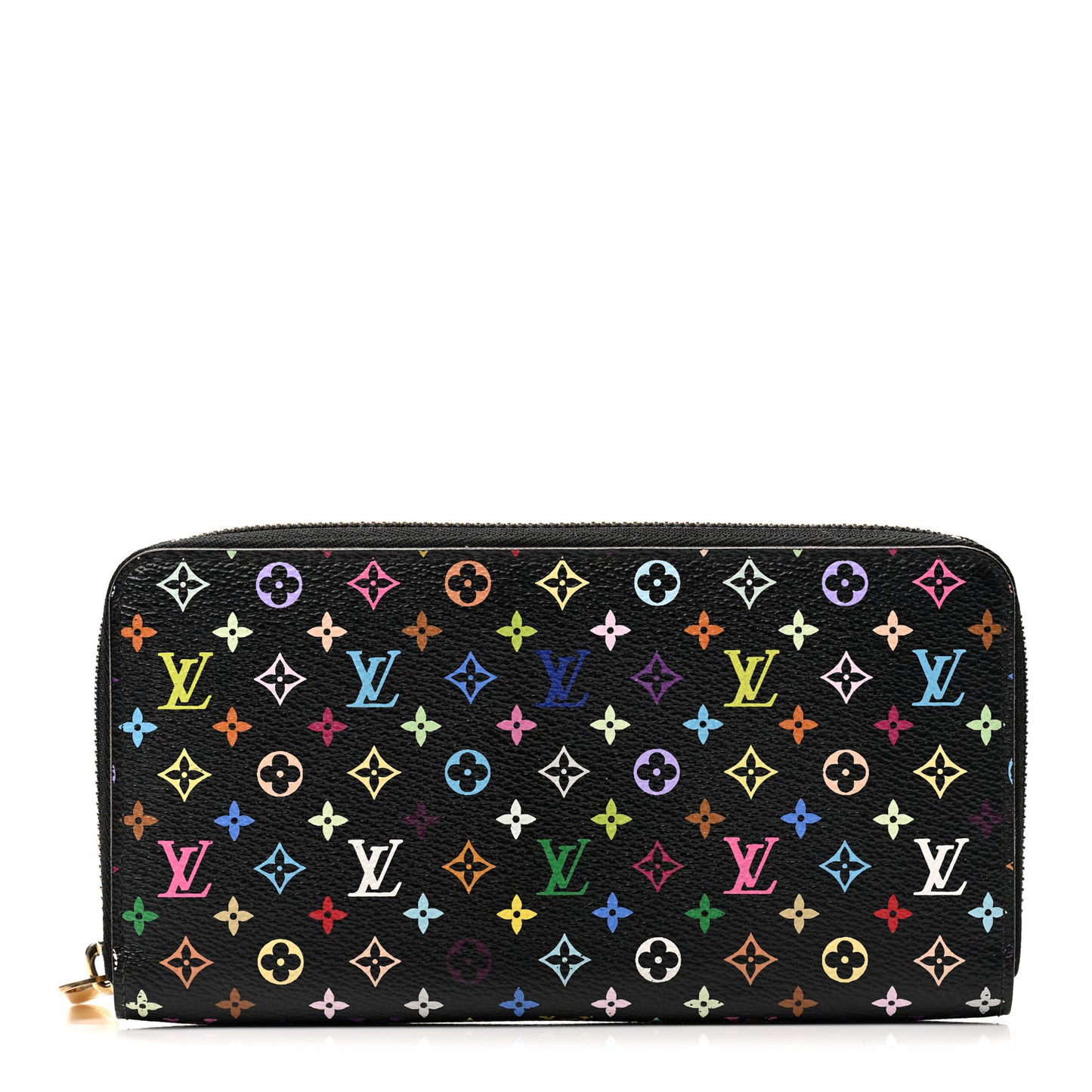 Monogram Multicolor Zippy Wallet Black Violet