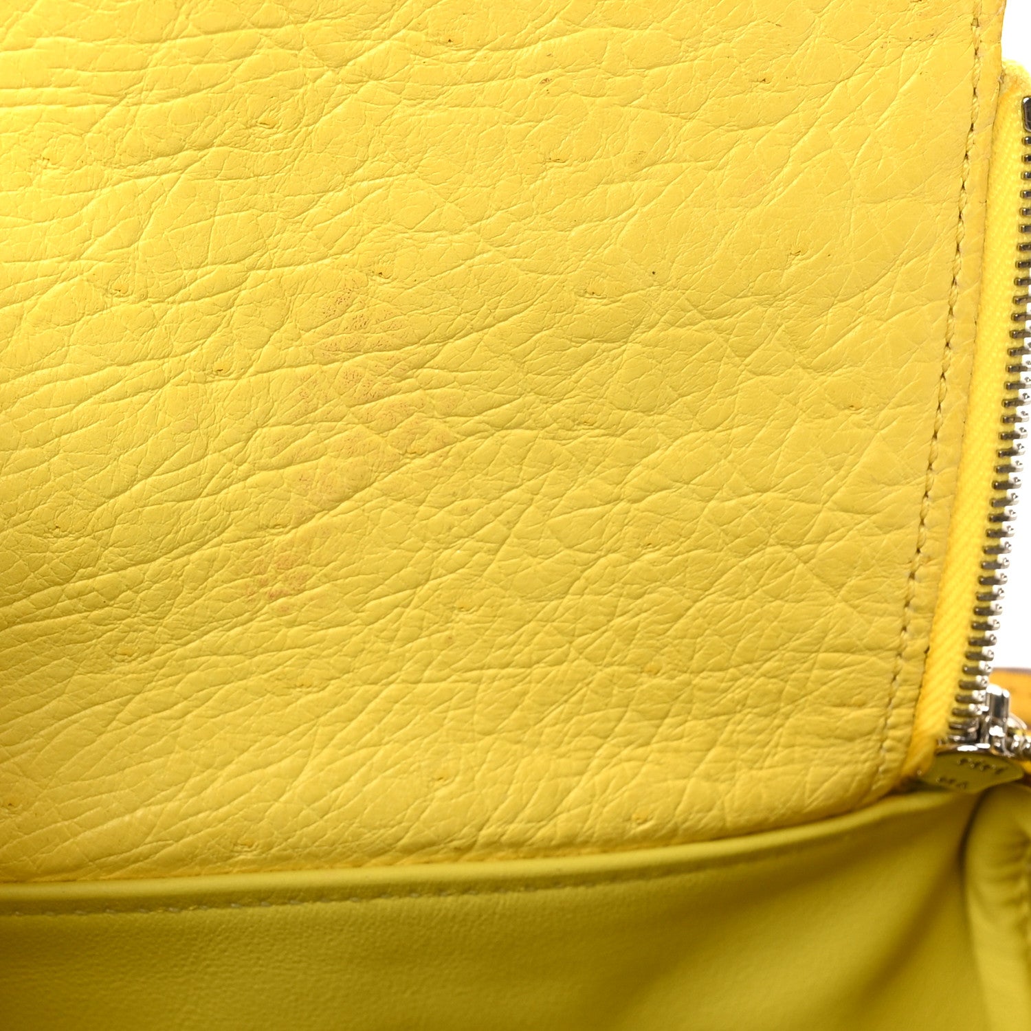 Hermes Ostrich Mini Lindy 20 Jaune Citron 11 of 11
