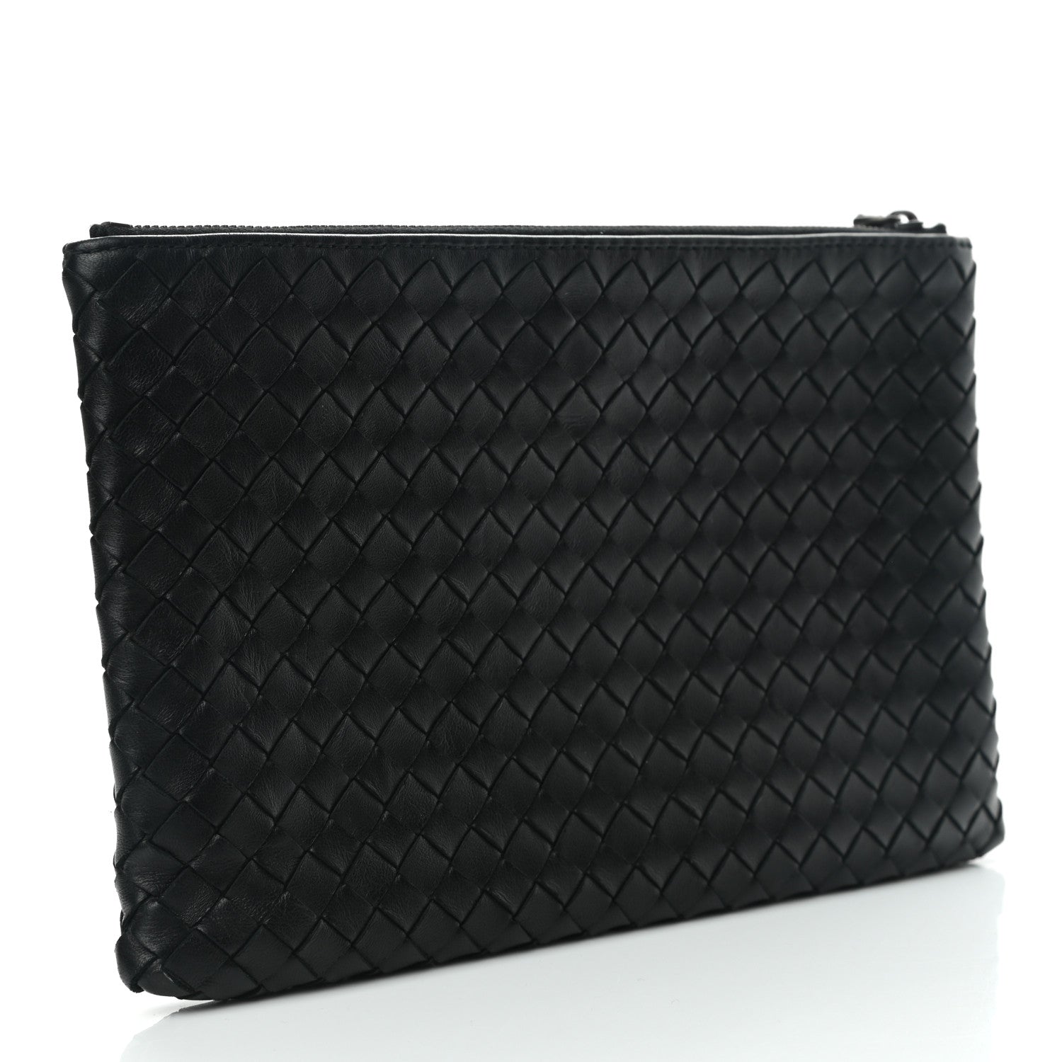 Bottega Veneta Nappa Intrecciato Zip Pouch Black 2 of 6