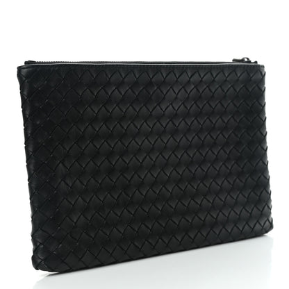 Bottega Veneta Nappa Intrecciato Zip Pouch Black 2 of 6