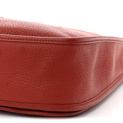 Hermes Taurillon Clemence EVELYNE III GM Rouge Venetian 10 of 12