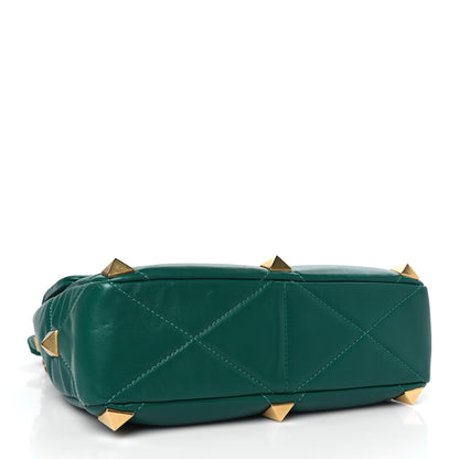 Valentino Garavani Nappa Large Roman Stud Shoulder Bag Jungle 4 of 10