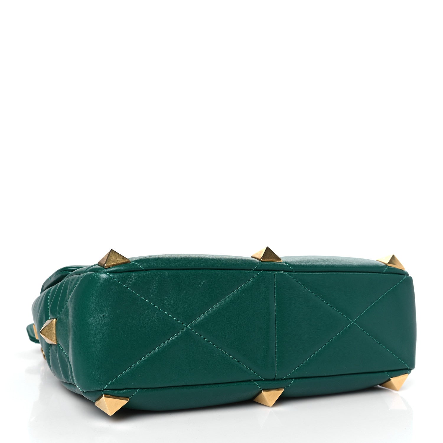Valentino Garavani Nappa Large Roman Stud Shoulder Bag Jungle 4 of 10