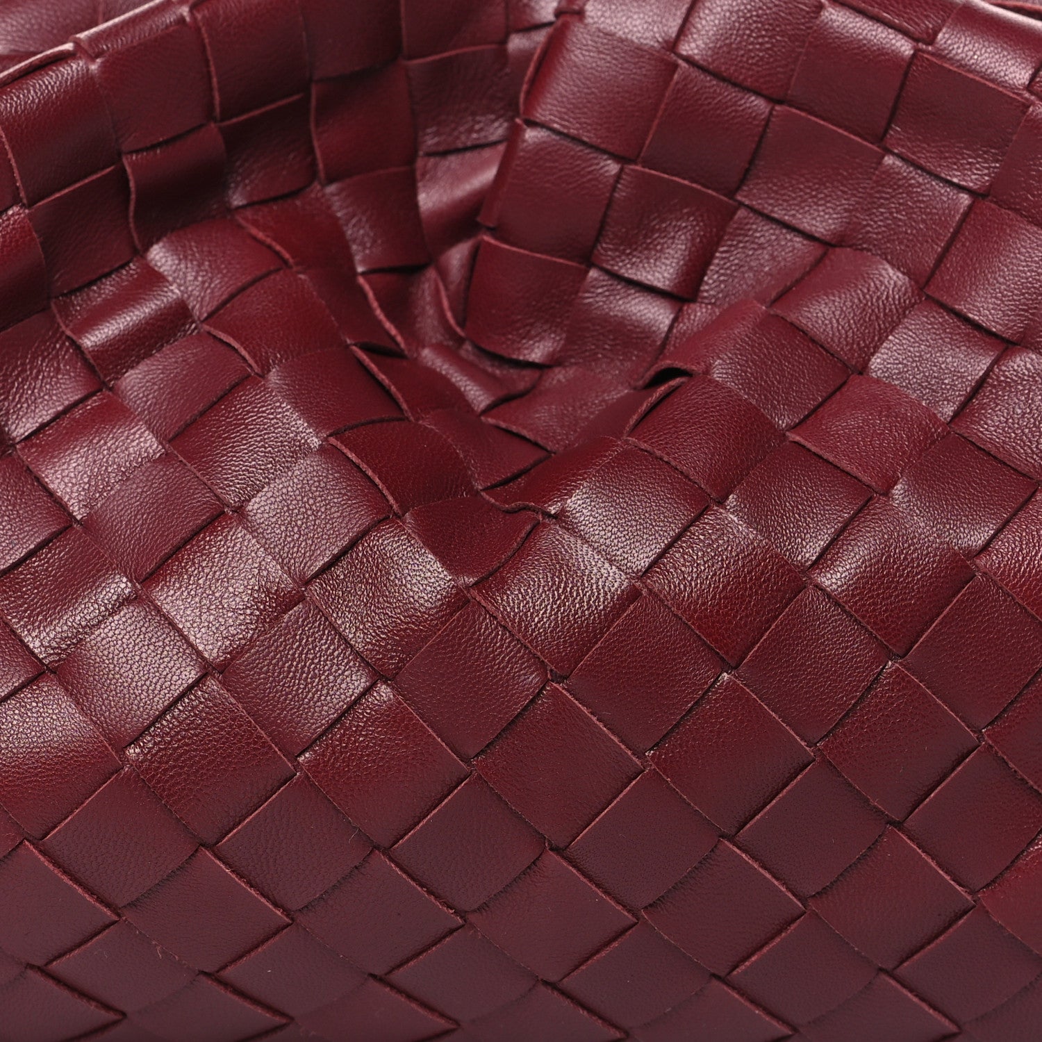 Bottega Veneta Nappa Maxi Intrecciato The Pouch Oversized Clutch Bordeaux 8 of 8
