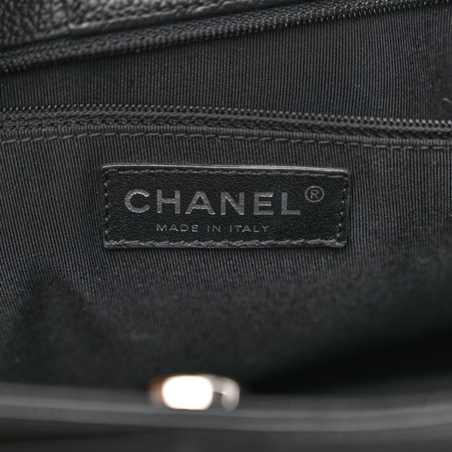 Calfskin Cerf Executive Shopper Tote Black
