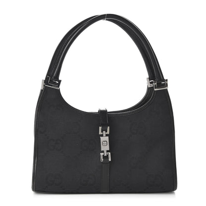 Gucci Monogram Jackie Shoulder Bag Black 1 of 10