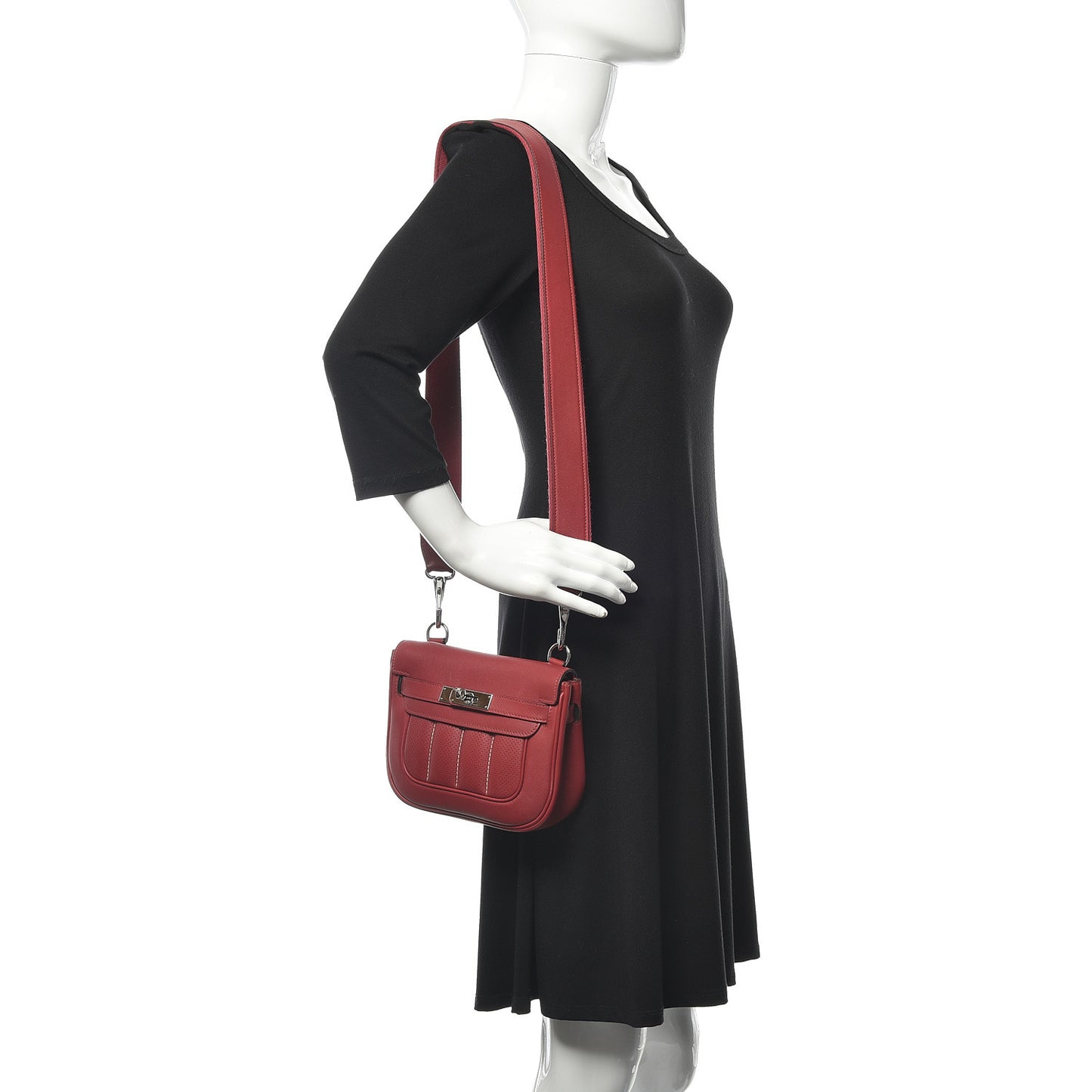 Veau Swift Mini Sac Berline Rouge Grenat