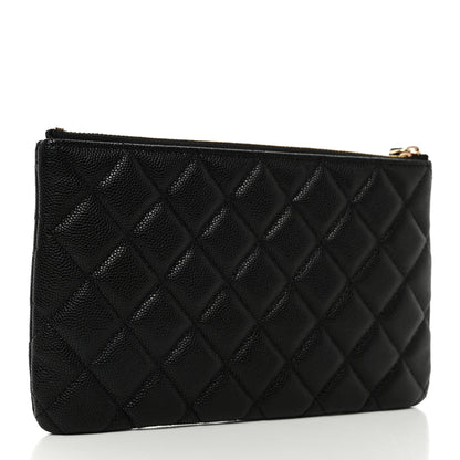 Chanel Caviar Quilted Small CC Cosmetic Case Black 4 of 8