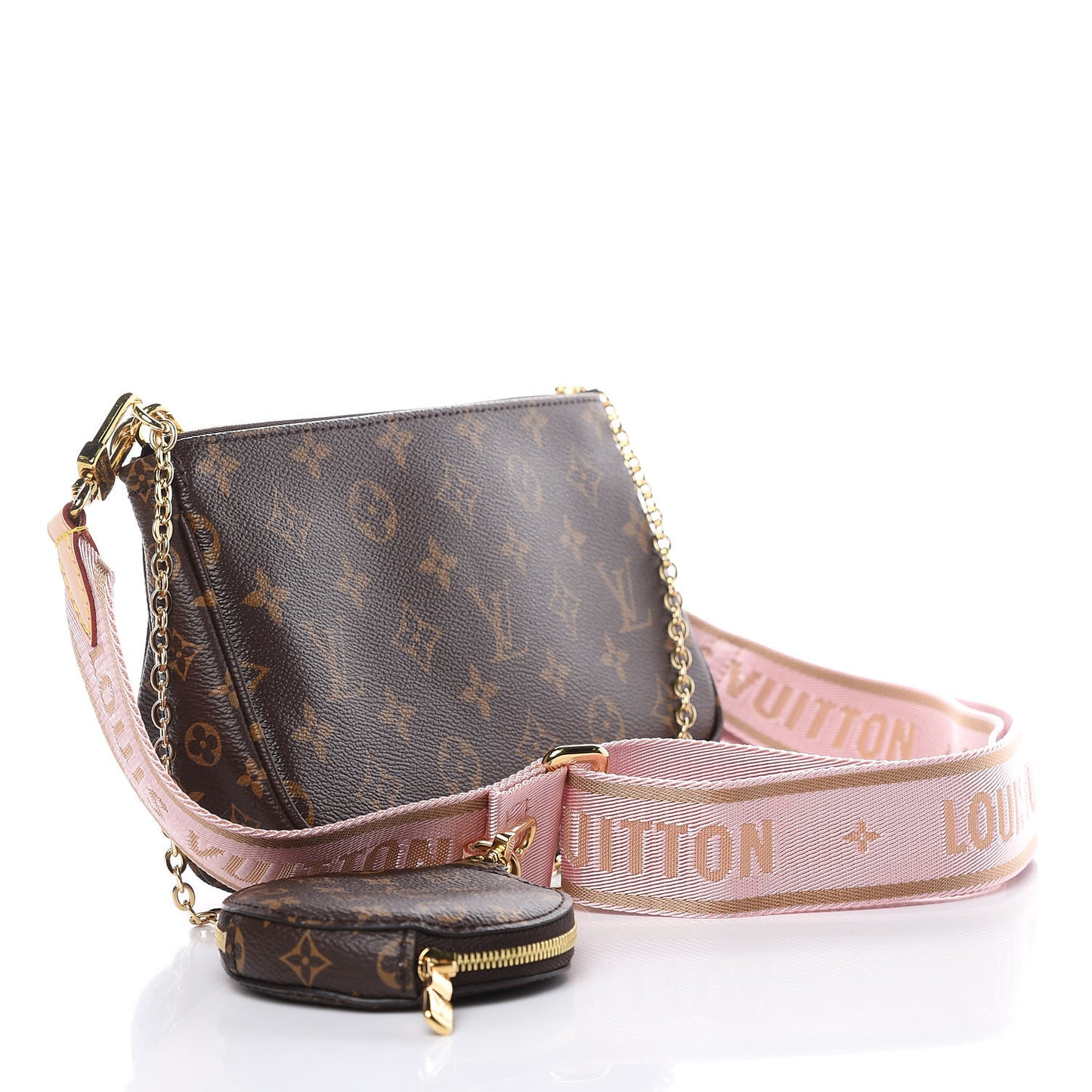 Monogram Multi Pochette Accessories Rose Clair