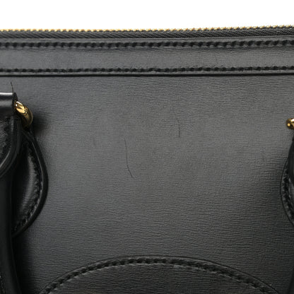Gucci Boarded Plutone Calfskin Small Horsebit 1955 Top Handle Bag Black 12 of 15