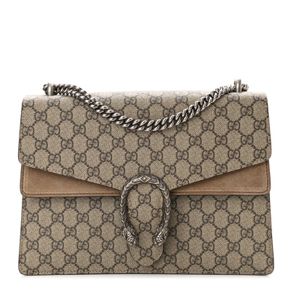 Gucci GG Supreme Monogram Medium Dionysus Shoulder Bag Taupe 1 of 12