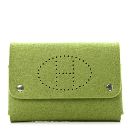 Hermes Felt Mises et Relances Playing Cards Holder Vert Anis 1 of 4