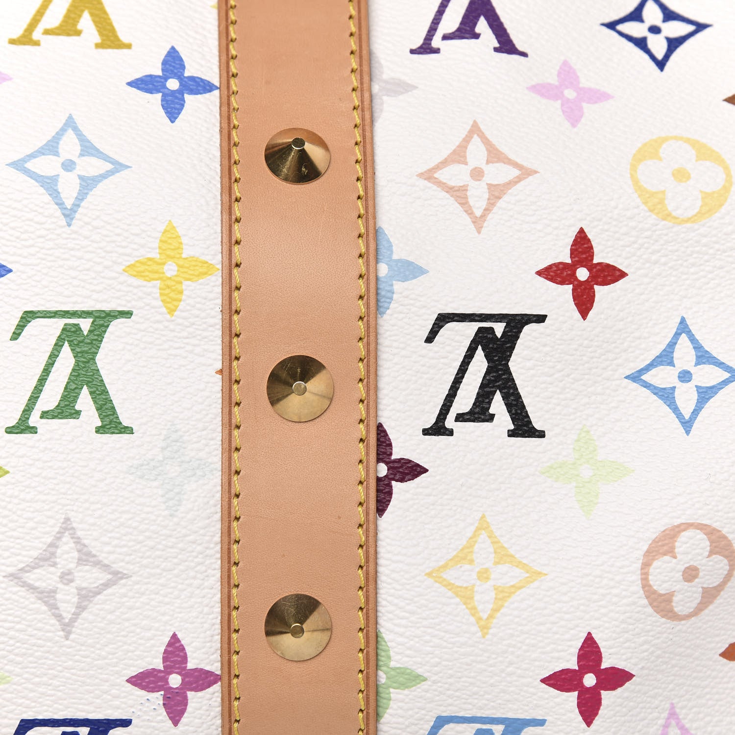 Louis Vuitton Monogram Multicolor Keepall 45 White 13 of 15