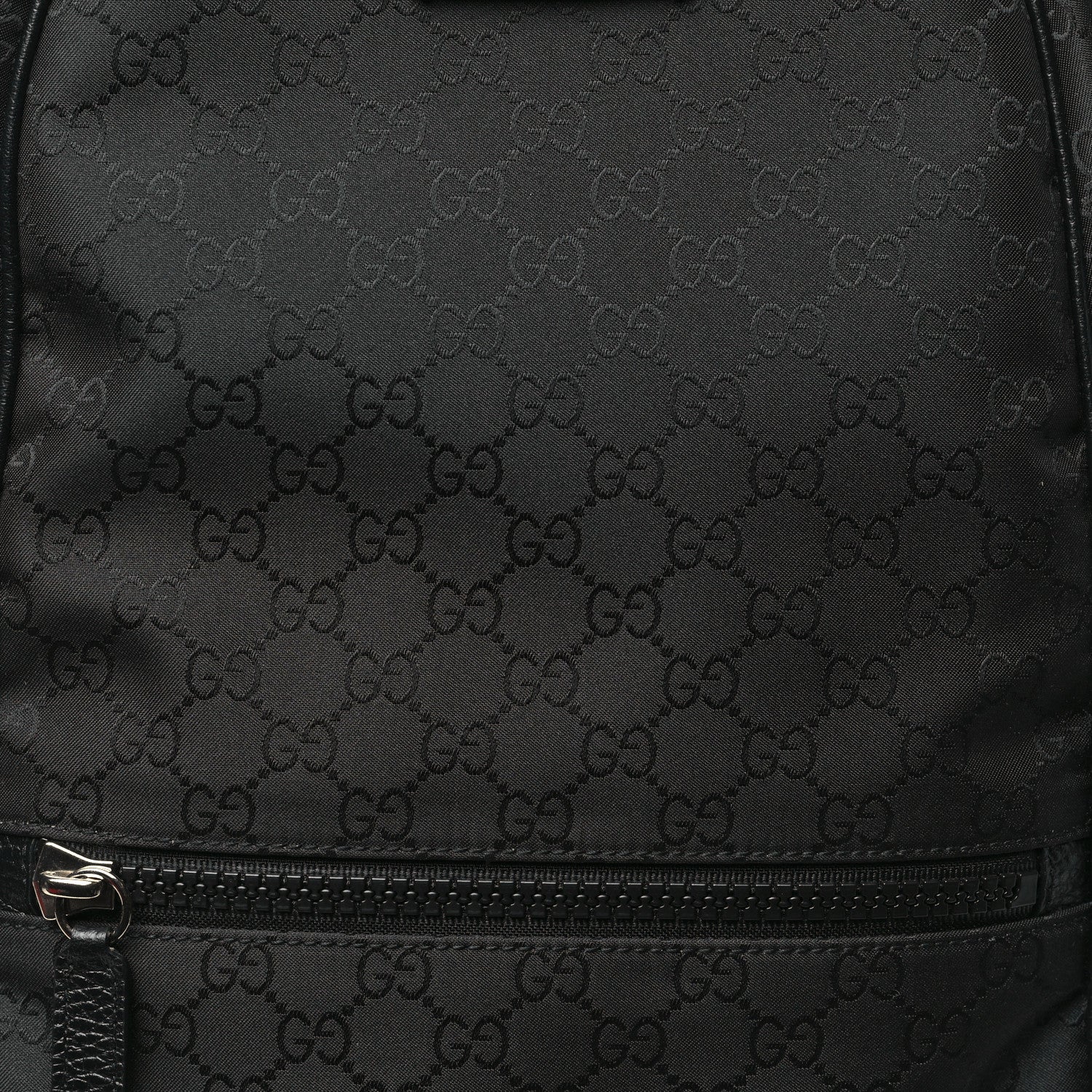 Gucci Nylon Monogram Slim Backpack Black 8 of 10
