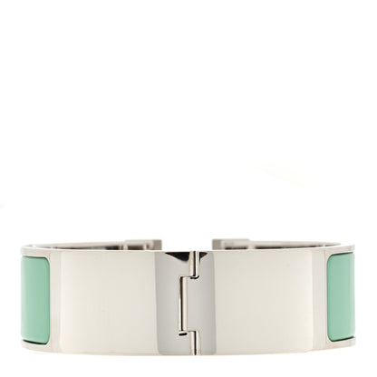 Hermes Enamel Wide Clic Clac H Bracelet PM Vert Aqua 2 of 3