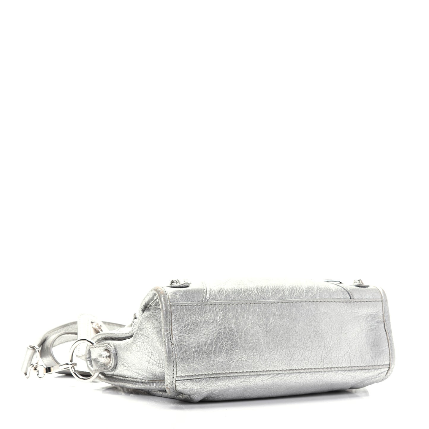 Agneau Giant 12 Silver Hardware Mini City Gris Aluminum
